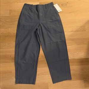 Athleta Slate Blue Utility Skyline Barrel Pants Size 10 Regular NWT